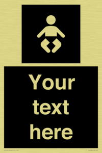 Custom information: black panel baby change